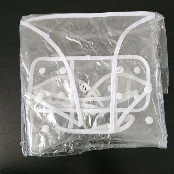 NWT White puppy dog raincoat size XS - Picture 2 of 4